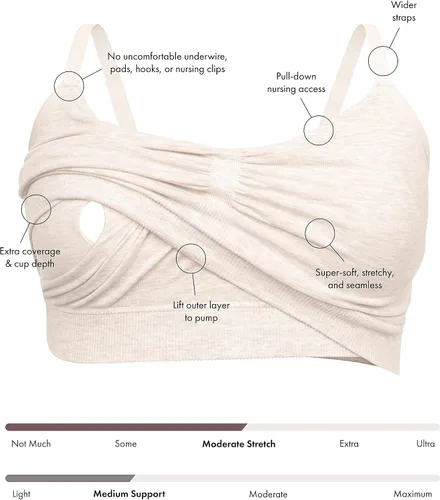 Vista 2 de Kindred Bravely Sublime Lounge & Sleep Pumping Bra Sujetador para dormir con manos libres y lactancia