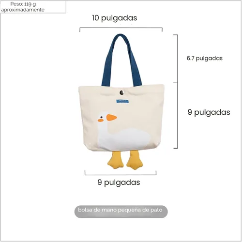 Vista 3 de AWXZOM Linda Bolsa de Lona - Bolsa Gráfica para Almuerzo y Comestibles