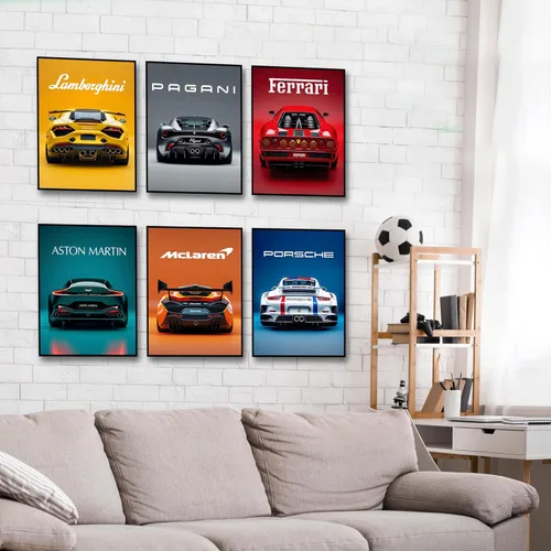 Vista 3 de Pera Print Pósters de Coches Superdeportivos Póster de Superdeportivo Póster de Coche Deportivo Póster de Coche de Carreras Pósters de Cueva