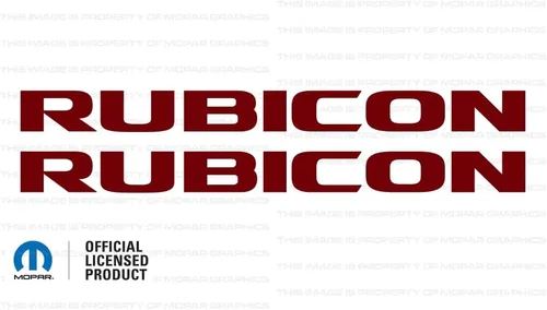 Vista 17 de Vinilo adhesivo gráfico del capó Rubicon/Adhesivo para calcomanías, compatible con Jeep Wrangler JK (2007-2018) Rosa bebé CSOFTPINK (Juego de 2)