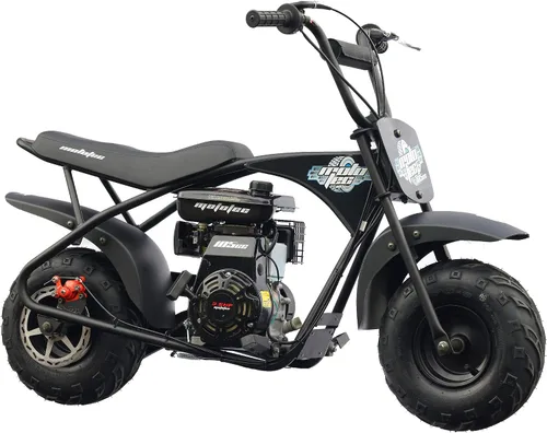 Vista 7 de MotoTec Mini bicicleta a gasolina de 105 cc y 3.5 HP, color negro (MT-MiniBike-105cc_Black)