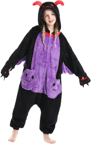 Vista 7 de Magicalani Pijama unisex de animal para adultos, ropa de dormir de cosplay de anime para mujeres y hombres, disfraz de Halloween de una pieza