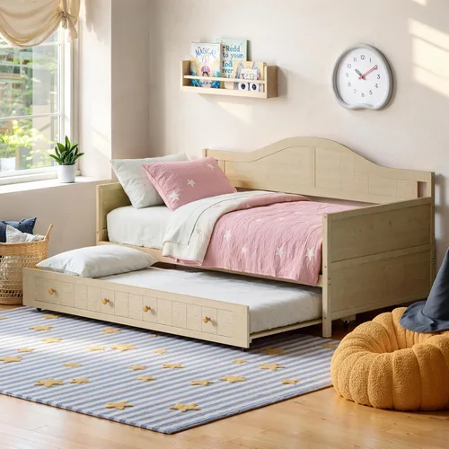 Vista 10 de SOFTSEA Sofá cama esquinera de tamaño completo con escritorio, nido y Gris Beige