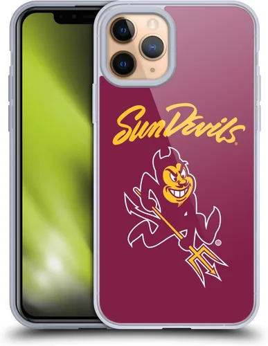Vista 65 de Head Case Designs Funda de gel ASU Camou con licencia oficial de la Universidad Estatal de Arizona [protección de grado militar] compatible