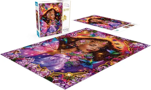 Vista 4 de Buffalo Games - Flights of Fantasy - Summer Queen - Rompecabezas de 1000 piezas para adultos - Rompecabezas desafiante perfecto para noches de juego
