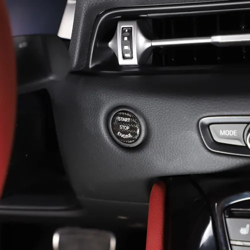 Vista 2 de Cubierta para botón de arranque y parada del motor de automóvil para Toyota Supra GR A90 A91 MK5 2019-2022, el botón de encendido y parada