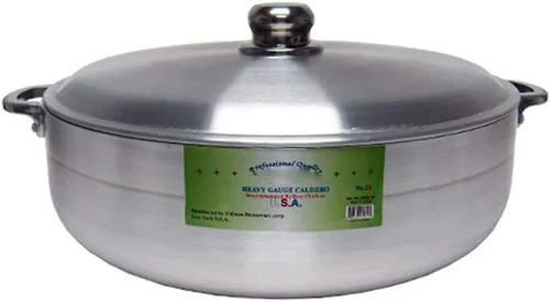 Vista 3 de Uniware Caldero de aluminio de calidad estupenda/olla común con tapa de aluminio, grosor 0.118 in, 1.7 QT