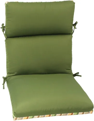 Vista 2 de Comfort Classics 22x44x5 acrílico exterior canalizado reversible silla cojín Inc.