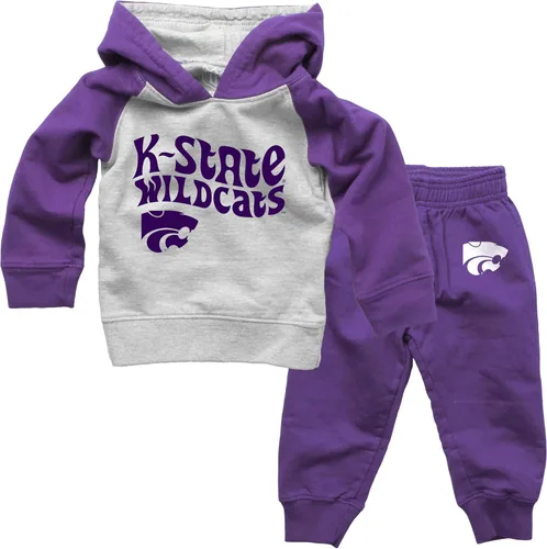 Vista 15 de Wes and Willy Conjunto de pantalón y sudadera con capucha universitaria para bebés y niños pequeños