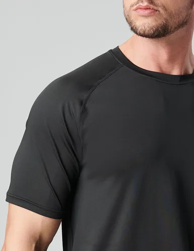 Vista 3 de Paquete de 5 camisetas de manga corta, con cuello redondo y de secado rápido para hombre, camisetas deportivas para correr, entrenar o ir al gimnasio