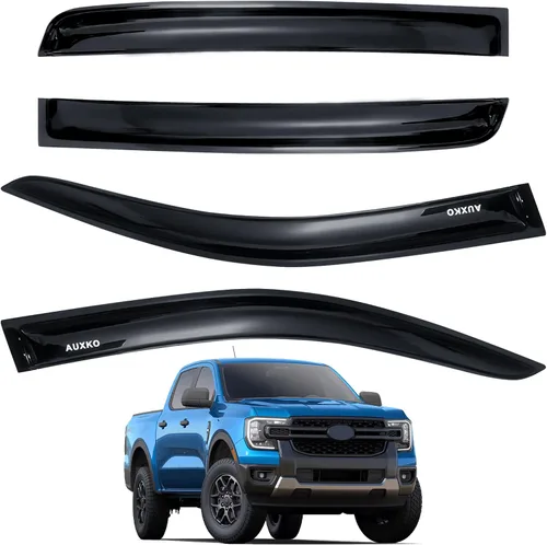 Vista 14 de AUXKO Protectores de lluvia para BMW X3 2018-2024 2025, 4 piezas de accesorios para viseras de ventilación de ventana, protector de lluvia con cinta