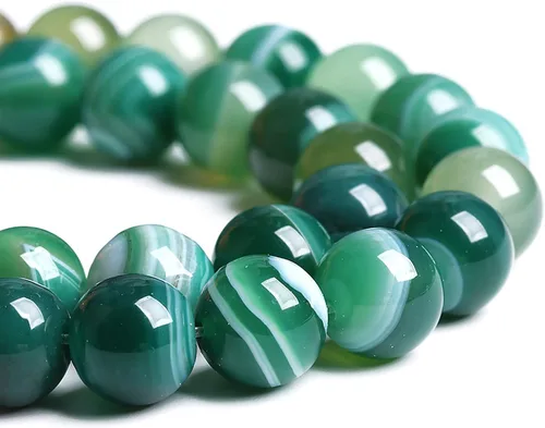 Vista 47 de 60 cuentas sueltas de piedra natural de turquesa africana de 0.236 pulgadas (6 mm) para hacer joyas, pulseras de bricolaje