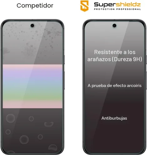Vista 4 de Supershieldz (3 Pack) Protector de Pantalla de Vidrio Templado Diseñado para Google Pixel 10 / Pixel 9, Antiarañazos, Sin Burbujas
