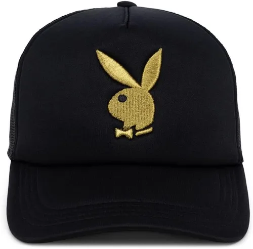 Vista 2 de Playboy Gorra ajustable Gold Rush Foam Trucker, NegroOro