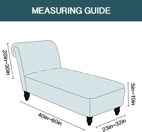 Vista 5 de Funda de terciopelo de lujo para diván, alta elasticidad, lavable a máquina, para tumbonas sin brazos, funda para diván interior para sala de estar