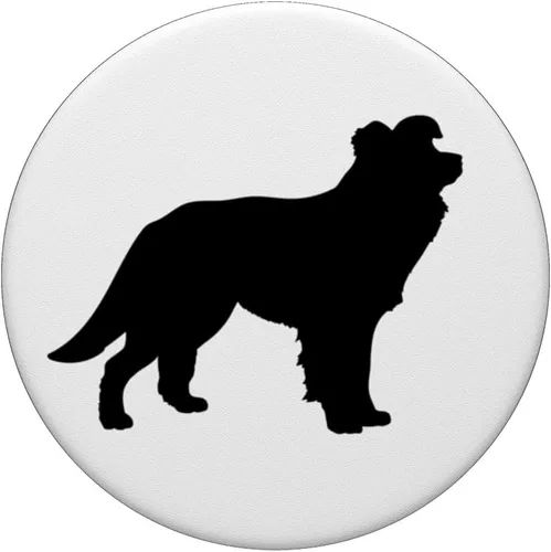 Vista 3 de Border Collie - PopSockets intercambiables para perro, mamá, papá, cachorro, PopGrip