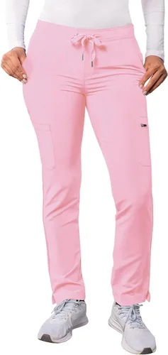 Vista 14 de Adar Addition Scrubs para mujer - Pantalones ajustados de yoga con cordón, para mujer Negro