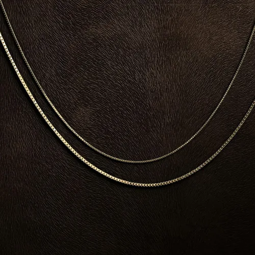 Vista 7 de Jewelry Atelier Colección de collares de cadena de oro Collar de cadena de oro amarillo macizo de 14 quilates con relleno de oro amarillo macizo