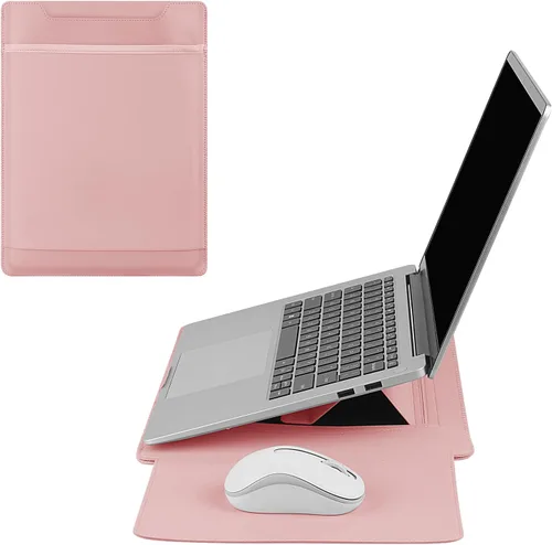 Vista 3 de HoYiXi Funda para laptop de 15 a 15.6 pulgadas, compatible con MacBook Pro de 16/15.4 pulgadas, MacBook Pro 15, Mac Air 15, funda impermeable suave