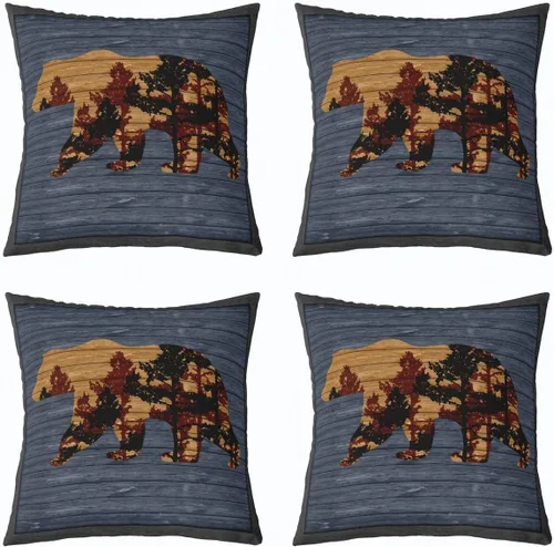 Vista 11 de Juego de 4 fundas de almohada con estampado de piel de vaca de 16 x 16 pulgadas, fundas de cojín de piel de vaca para sala de estar, dormitorio