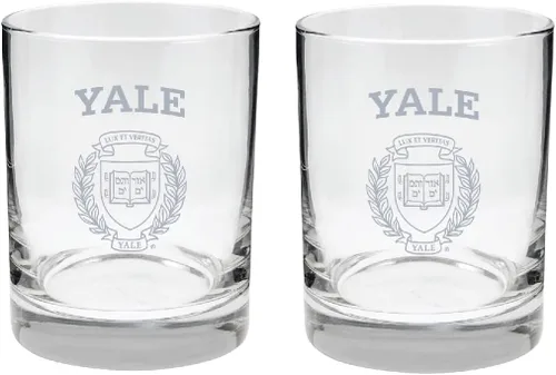 Vista 9 de Alabama - Juego de 2 vasos de cristal grabado satinado de 2 caras Marea carmesí de Alabama