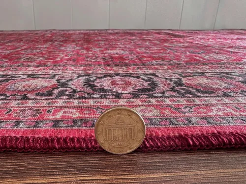 Vista 88 de GLN Rugs Traditional Collection - Alfombra de felpilla lavable a máquina, tradicional lavable, antideslizante, alfombra de felpilla de pelo corto