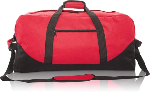 Vista 2 de Bolso deportivo Dalix Big Adventure. Bolso deportivo grande de lona para el gimnasio de 25 pulgadas, Rojo, XL