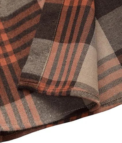 Vista 6 de Floerns Camisas de franela a cuadros para hombre, de manga larga, ajuste regular, con botones