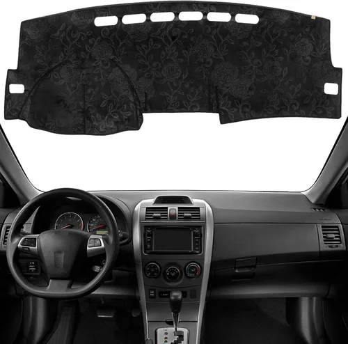 Vista 26 de Alfombrilla Cobertora para Salpicadero Compatible con Toyota Sienna 2010-2004 (Sin Modelos HUD), Alfombrilla Antirreflejos para Salpicadero