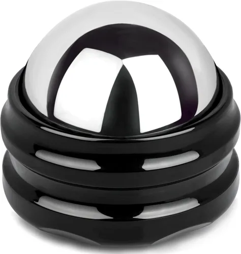 Vista 8 de ideayard Rodillo de masaje de acero inoxidable con doble bola – Terapia de hielo, alivio del dolor muscular, dolores musculares y alivio de tensión