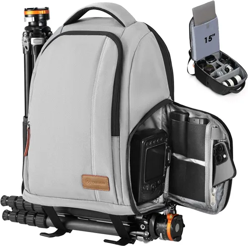 Vista 10 de TARION Mochila de cámara para fotógrafos compacta 15L, TB04 Negro