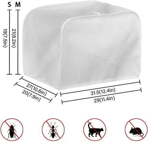 Vista 7 de Veniyate 2 Slice Toaster Cover Kitchen Mushroom Print Small Appliance Cover Bread Maker Dust and Fingerprint Protection, Lightweight and Durable