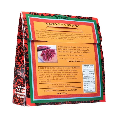 Vista 2 de Hi Mountain Kit de curación y condimento de cecina - CAJUN BLEND Bold Cajun flavor, Medium spicy heat, Perfect for beef and wild game jerky, Works