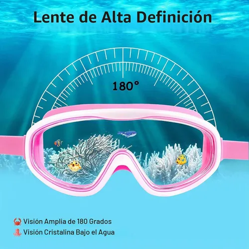 Vista 3 de COOLOO Kids Swim Goggles for Age 3-15, 2 Pack Kids Goggles for Swimming