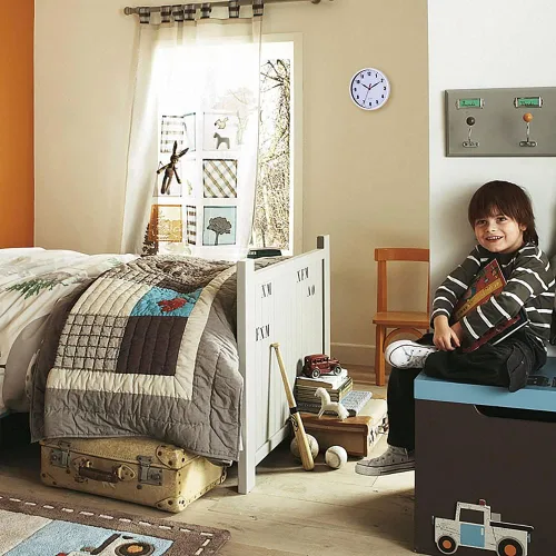 Vista 7 de SAC SMARTEN ARTS Reloj de pared de cuarzo silencioso de 8 "reloj digital sin tictac