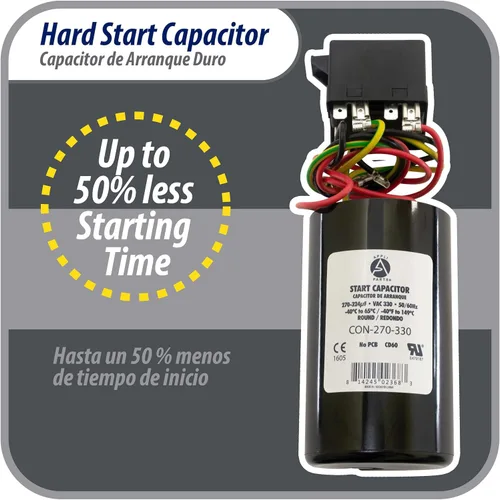 Vista 5 de Appli Parts APHS-3 Kit de arranque duro de 4 a 5 toneladas 208-265 V, 1 Ph para aire acondicionado incluye condensador 270-324mfd 330V y potencial