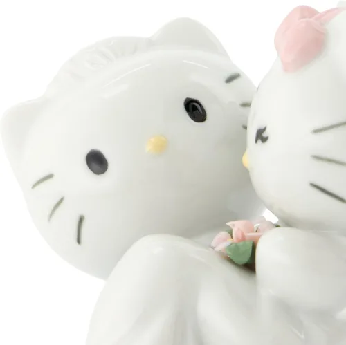 Vista 8 de NAO ¡Hello Kitty se casa! Figura de porcelana de Hello Kitty.