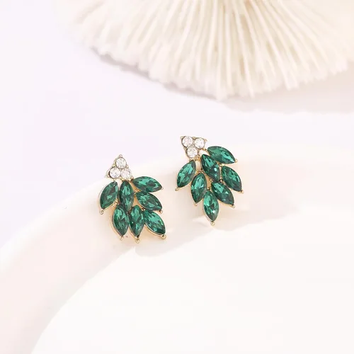 Vista 4 de Aretes de diamantes de imitación para mujer, pequeños y delicados aretes de gota de cristal para niñas, lindos bisutería para novia, boda, fiesta