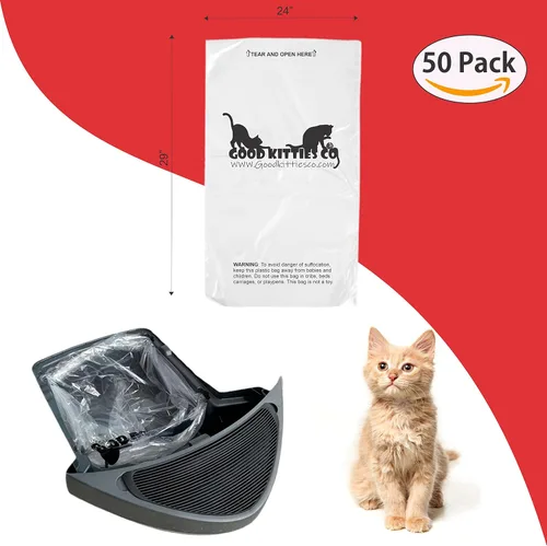Vista 2 de Good kitty CO - Revestimientos para cajones de residuos compatibles con Litter-Robot y Scooper Young & Scooper Luxury Pro (50 unidades)