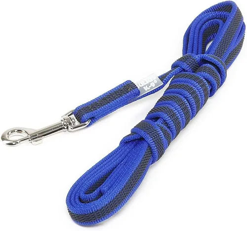 Vista 41 de Julius-K9 218GM-B-DP Correa de color y gris superagarre, ajustable, 0.551 in x 7.2 ft, azul-gris