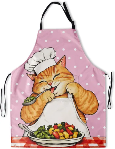 Vista 51 de Delantal con bolsillos, delantales para mujeres y hombres, delantal de cocina para cocinar, jardinería, servidor, camarera, pintura