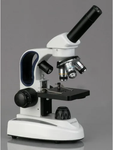 Vista 3 de AmScope Microscopio monocular compuesto de M149C-2L-E Digitaces, cámara
