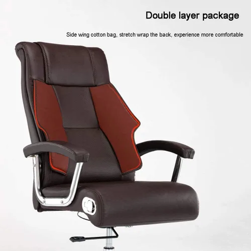 Vista 3 de Silla de oficina ajustable ejecutiva, silla ergonómica para computadora con almohadas de espuma viscoelástica en capas (D)