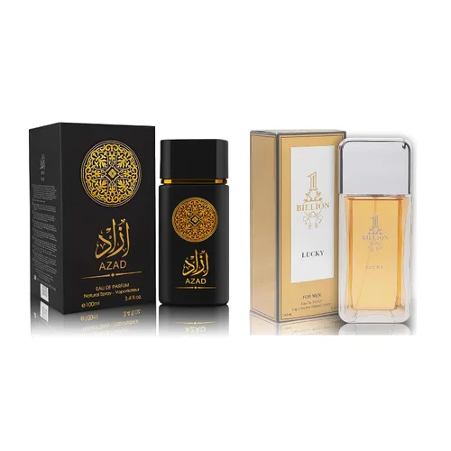 Vista 11 de Set de Perfume para Hombre AZAR, 2 x 100ml Eau de Parfum Fragancia Especiada y Amadeirada con Tabaco, Café y Vainilla Aroma Audaz y Sofisticado