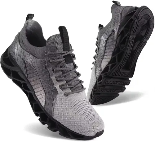 Vista 2 de UMYOGO Tenis cómodos para hombre, para caminar, correr, tenis de moda para adultos