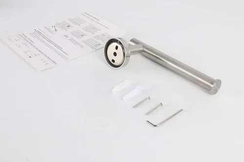 Vista 7 de TocTen Soporte de papel higiénico, soporte para rollo de papel higiénico montado en la pared para baño, dispensador de papel de perforación de acero