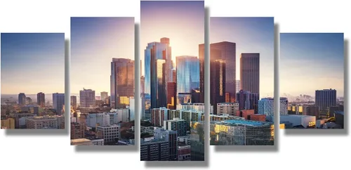 Vista 30 de LSIUHWUWI Lienzo impreso en lienzo con diseño panorámico de paisaje urbano de Tucson de Estados Unidos, cima de la montaña A para Arizona, arte