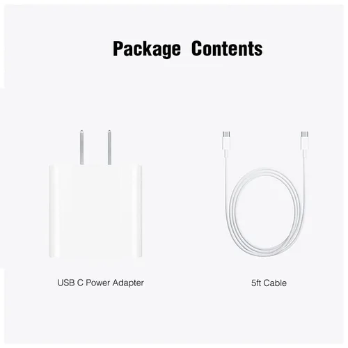 Vista 4 de Cargador Airpods Pro de 2ª/3ª generación, cable de carga USB-C Airpods 4 de 20 W, cable tejido USB C a USB C para AirPod Pro 3 (2025), auriculares