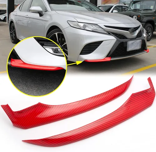 Vista 11 de X xotic tech alerón para parachoques delantero, labio, divisor de barbilla, cubierta de esquina, patrón de fibra de carbono, compatible con Toyota