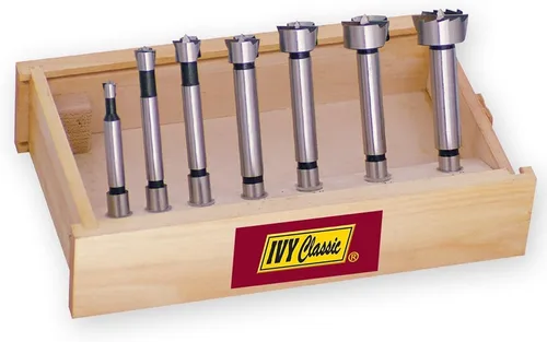 Vista 9 de IVY Classic 46120 Broca Forstner de 1-1/4 x 3-1/2", acero de alto carbono, vástago de 3/8", 1/tarjeta